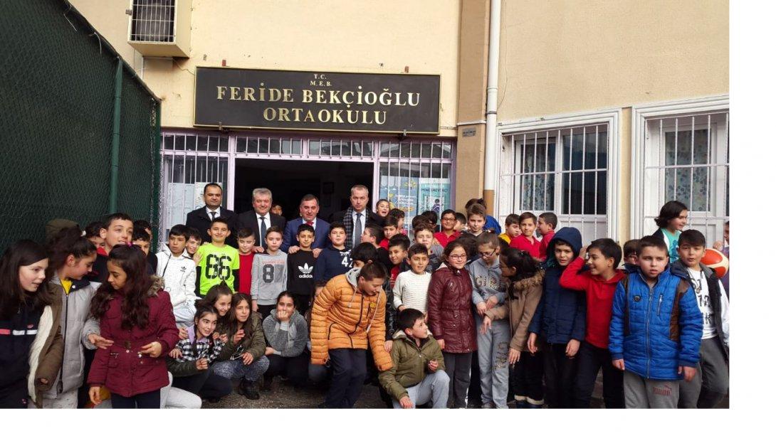 İl Milli Eğitim Müdür Yardımcılarımız Feride Bekçioğlu Ortaokulunu Ziyaret Etti.