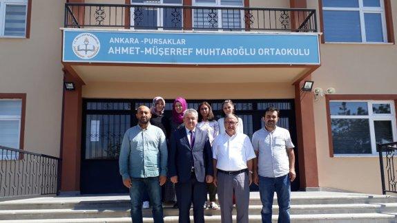 İlçe Milli Eğitim Müdürümüz Ahmet-Müşerref Muhtaroğlu Ortaokulunu Ziyaret Etti