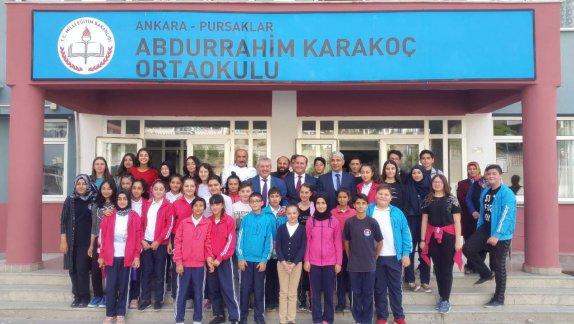Sayın KILIÇGİL´den  Abdurrahim Karakoç Ortaokuluna Ziyaret