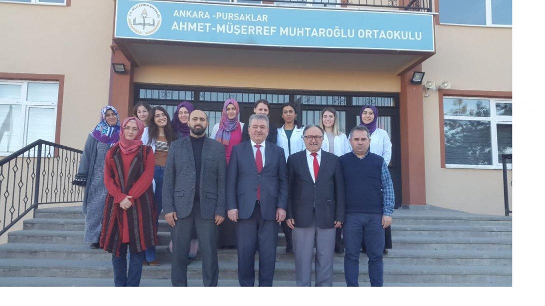 İlçe Müdürümüz Sayın KILIÇGİL, Ahmet Müşerref Muhtaroğlu İlk-Ortaokulunu Ziyaret Etti