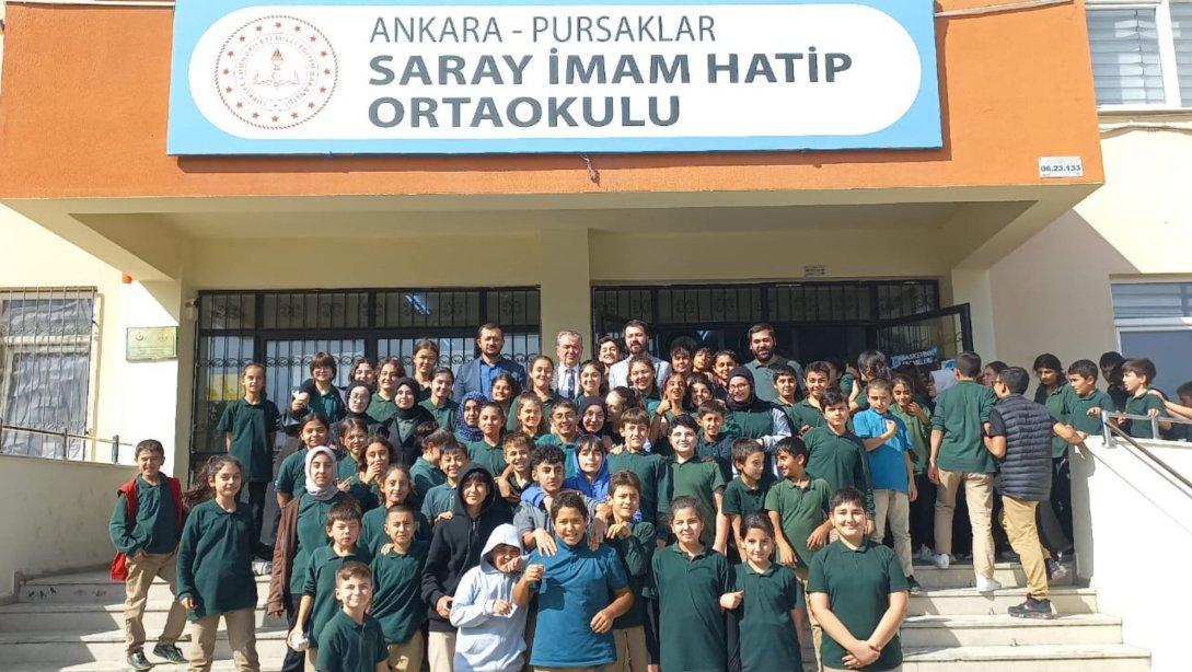 İlçe Milli Eğitim Müdürümüz Mustafa Kılıçgil, Saray İmam Hatip Ortaokulu Öğretmen ve Öğrencileriyle Buluştu