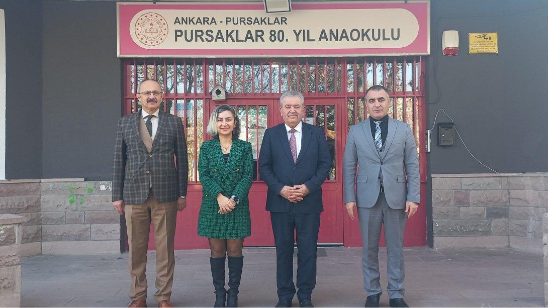 TUTUM, YATIRIM VE TÜRK MALLARI HAFTASI KAPSAMINDA PURSAKLAR 80. YIL ANAOKULU ZİYARETİ